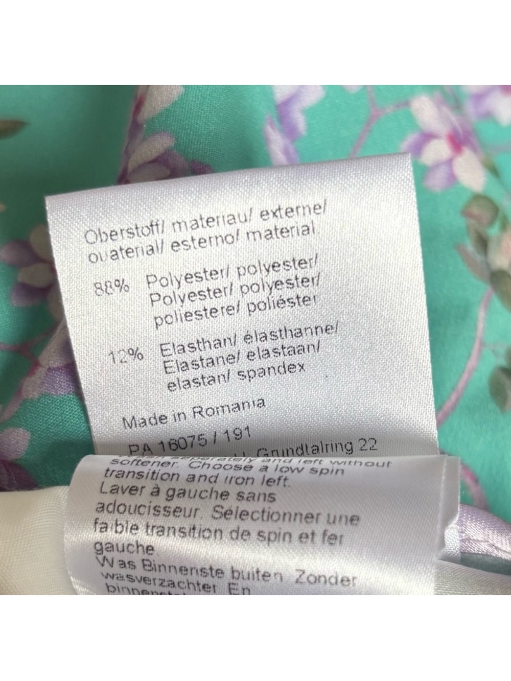 RAFFAELLO ROSSI NWT Gabriella femine floral mint green trouser pant size EU 32 - Picture 15 of 15